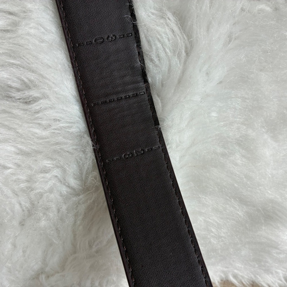 Mens Brown Leather Ratchet Belt Extra Long Cut to Fit Automatic Buckle P0100544 - Picture 4 of 10